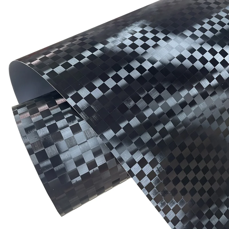 Premium PET Black Checkered Carbon Vinyl Wrap Roll Air Release Self Adhesive Decal Automotive Car Wrapping Foil
Premium PET Black Checkered Carbon Vinyl Wrap Roll Air Release Self Adhesive Decal Automotive Car Wrapping Foil