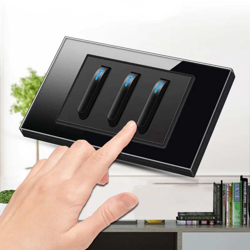 Универсальная настенная розетка из закаленного стекла черного цвета, американская вилка, настенная розетка для быстрой зарядки с USB, мексиканская розетка для переключателя с USB 
Универсальная настенная розетка из закаленного стекла черного цвета, американская вилка, настенная розетка для быстрой зарядки с USB, мексиканская розетка для переключателя с USB