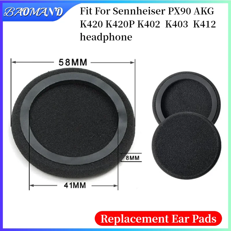 Ear pads for Sennheiser PX90 AKG K420 K420P K402 K403 K412 replacement Earpads Mesh Protein Leather Earpad Memory Covers
Ear pads for Sennheiser PX90 AKG K420 K420P K402 K403 K412 replacement Earpads Mesh Protein Leather Earpad Memory Covers