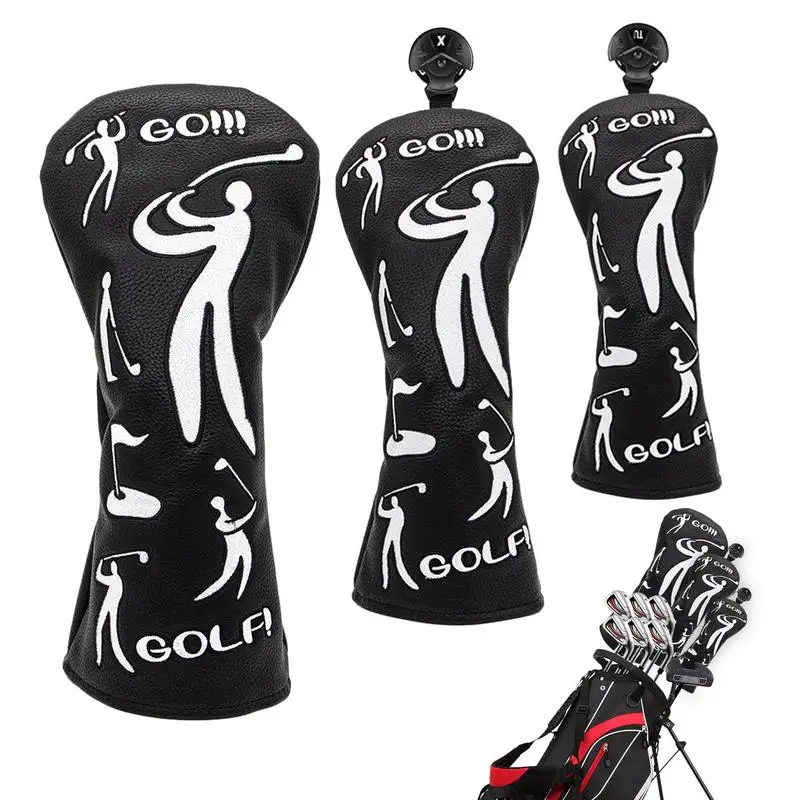 3pcs Golf Wood Head Cover For Driver Fairway Hybrid Golf Putter Cover PU Leather Waterproof Protector Golf Club Cover
3pcs Golf Wood Head Cover For Driver Fairway Hybrid Golf Putter Cover PU Leather Waterproof Protector Golf Club Cover