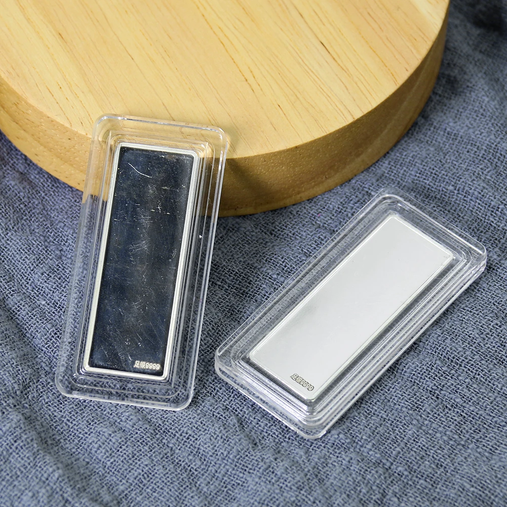 10g Sterling Silver 9999 Rectangular Pure Silver Bar Raw Material Display collectibles DIY jewelry Making with Acrylic Box
10g Sterling Silver 9999 Rectangular Pure Silver Bar Raw Material Display collectibles DIY jewelry Making with Acrylic Box