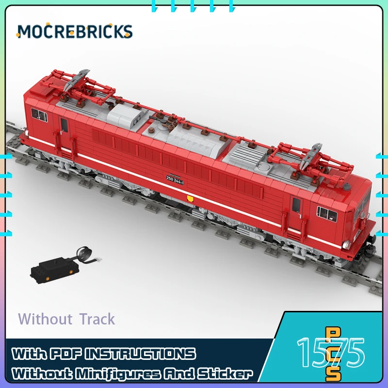 MOC Electric Locomotive BR250 Railway Trains Carriages Building Block Assemble Model Technology Bricks Toys For Children Gift
MOC Electric Locomotive BR250 Railway Trains Carriages Building Block Assemble Model Technology Bricks Toys For Children Gift