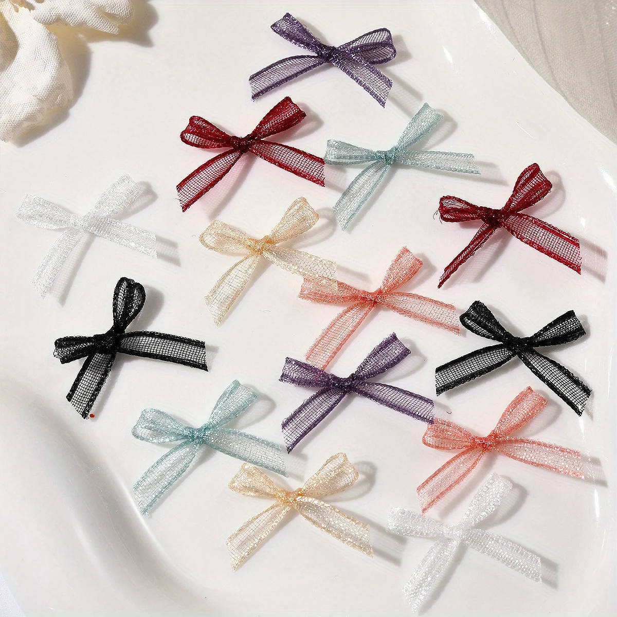 50pcs Ribbon Bow Nail Art Accessories Organza Ballet Nail Wear Nail Diy Hairpin Phone Case Nail Art Decorations Accessories
50pcs Ribbon Bow Nail Art Accessories Organza Ballet Nail Wear Nail Diy Hairpin Phone Case Nail Art Decorations Accessories