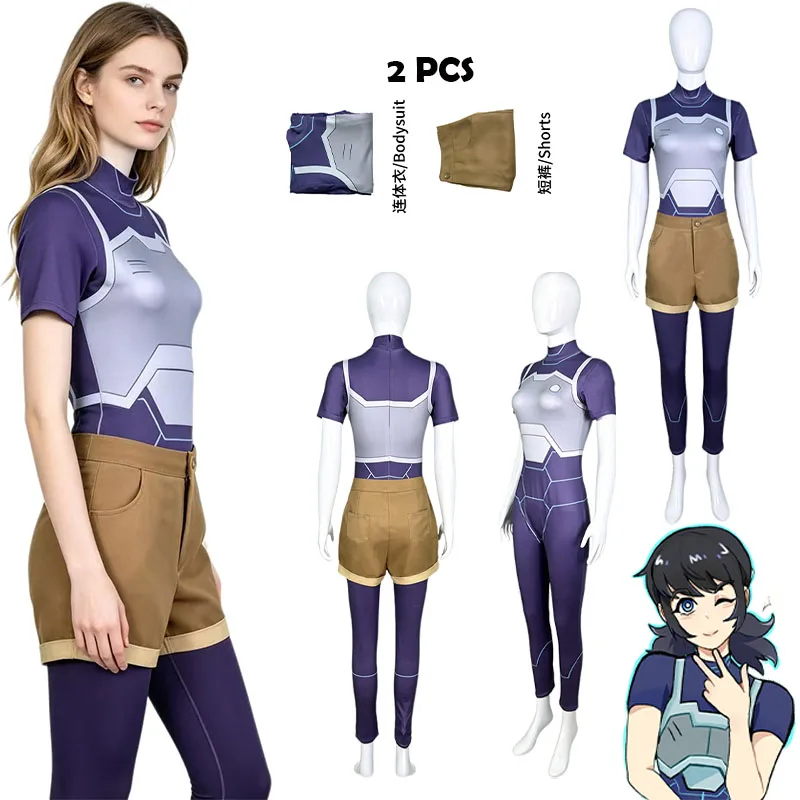 Anime Game Invincible Tech Jacket Zoe Cosplay costume Jumpsuit Shorts Wig Nice Stitching outfits Women Halloween party Restor
Anime Game Invincible Tech Jacket Zoe Cosplay costume Jumpsuit Shorts Wig Nice Stitching outfits Women Halloween party Restor