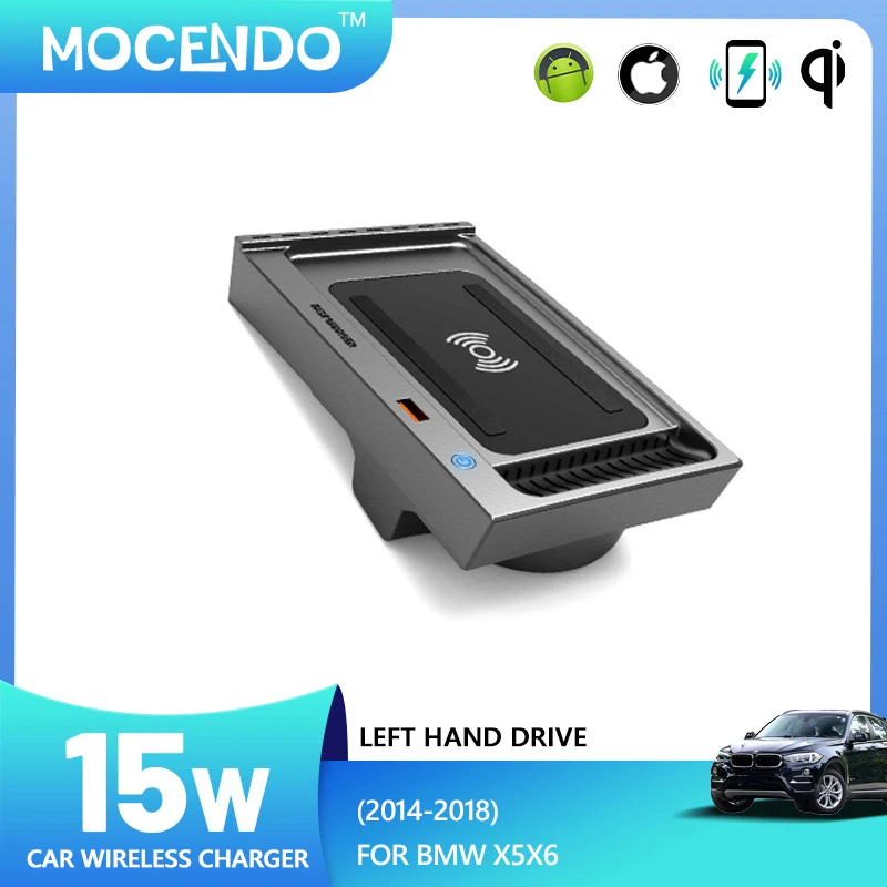 For BMW X5X6 2014-2018 LHD 15W QI Fast wireless Charger Mobile Phone USB car charger Accessories tools car charger adapter
For BMW X5X6 2014-2018 LHD 15W QI Fast wireless Charger Mobile Phone USB car charger Accessories tools car charger adapter