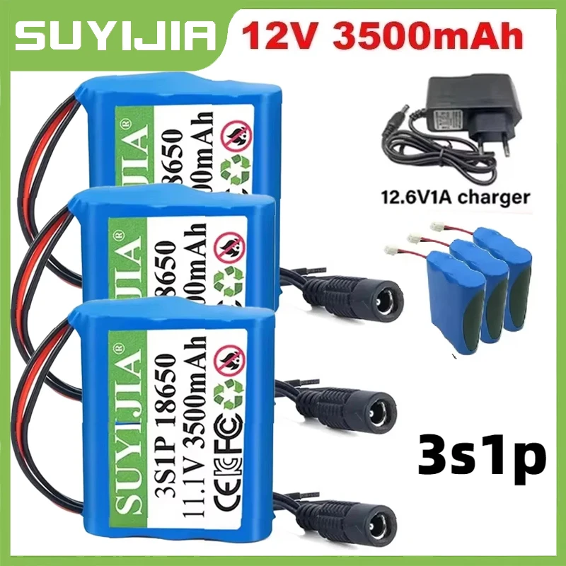 3S1P 12V battery 3500mAh lithium-ion battery pack Includes BMS 12V backup power supply UPS lighting camera speakers batery 12v
3S1P 12V battery 3500mAh lithium-ion battery pack Includes BMS 12V backup power supply UPS lighting camera speakers batery 12v
