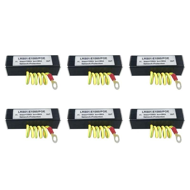 6X 100/1000M POE IP-камера Сетевой коммутатор POE RJ45 и POE Устройство защиты от перенапряжения Разрядник SPD 1000M
6X 100/1000M POE IP-камера Сетевой коммутатор POE RJ45 и POE Устройство защиты от перенапряжения Разрядник SPD 1000M