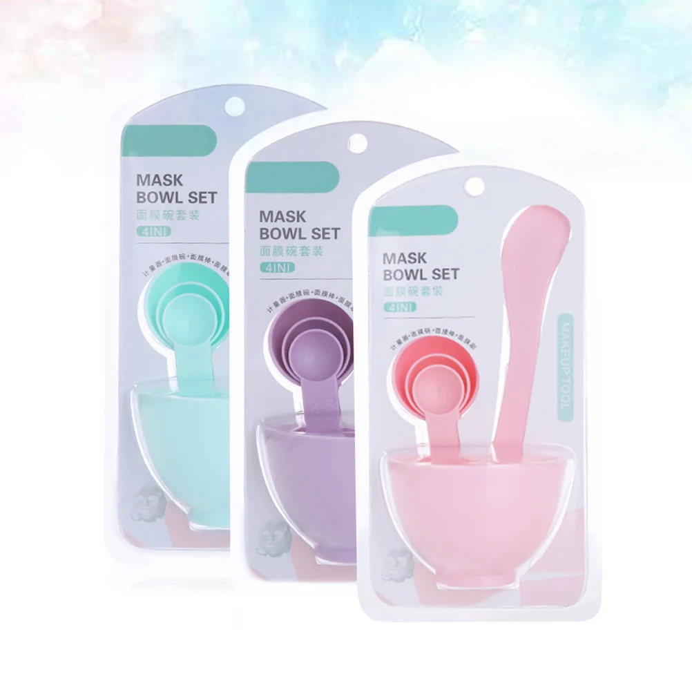 3Sets DIY Facial Mask Bowl Reusable Tool Set Ergonomic Design Portable for Daily Face Care Mask Tools Measuring Cup
3Sets DIY Facial Mask Bowl Reusable Tool Set Ergonomic Design Portable for Daily Face Care Mask Tools Measuring Cup