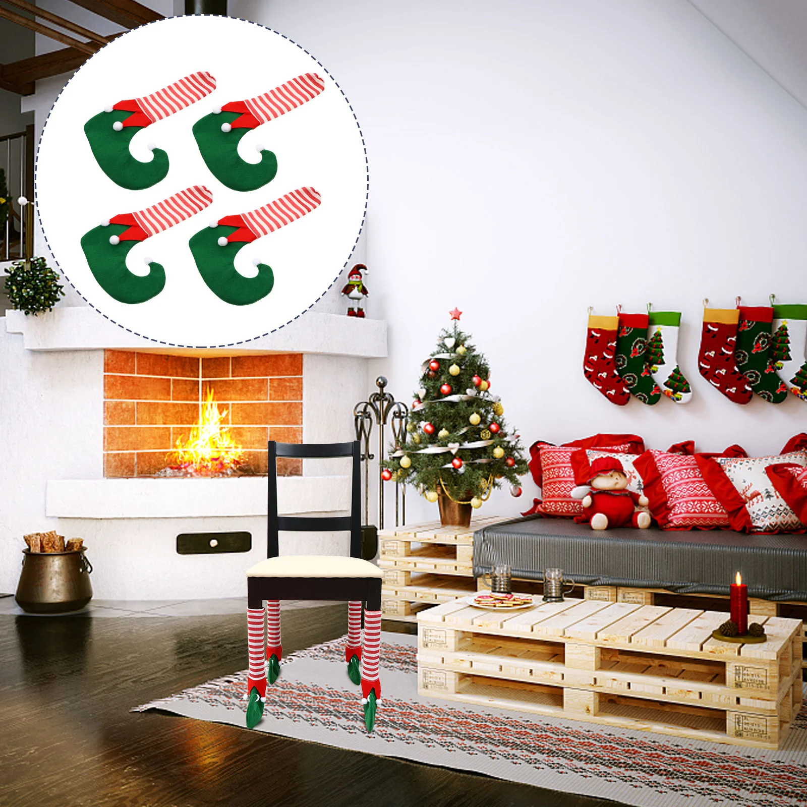 4 Pcs Christmas Mats for Table and Chair Legs Covers Chairs Santa Caps Green Decor Feet Sleeves Protectors Desk Furniture
4 Pcs Christmas Mats for Table and Chair Legs Covers Chairs Santa Caps Green Decor Feet Sleeves Protectors Desk Furniture