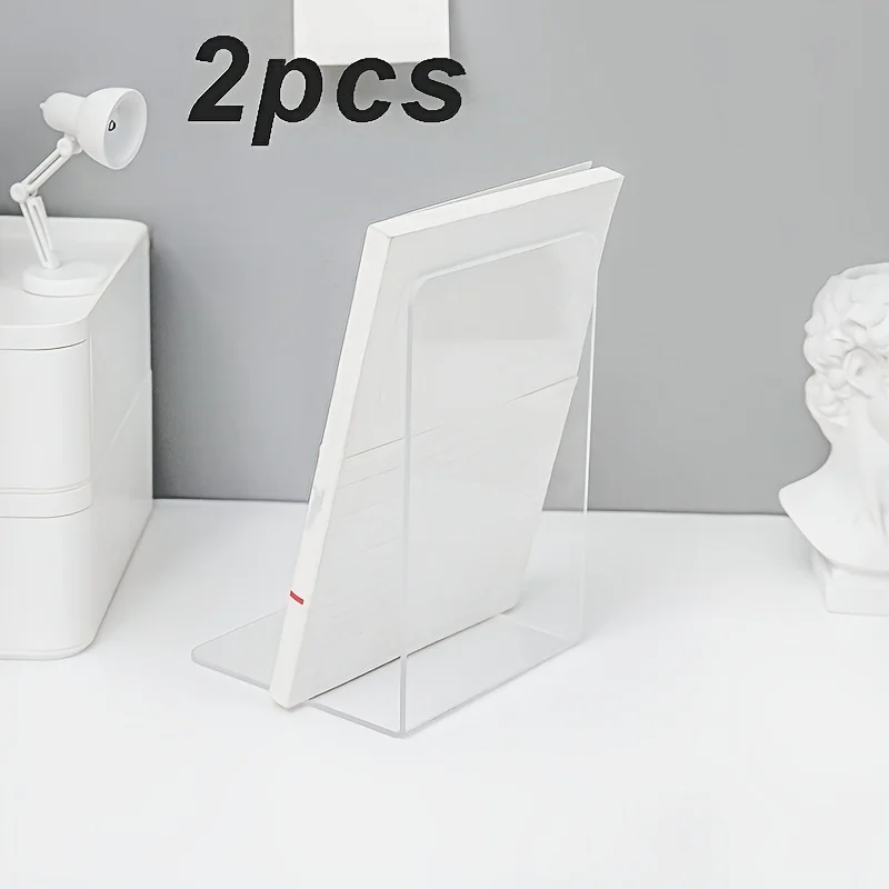 2 Pieces Bookends,Clear Acrylic Bookends for Shelves,Heavy Duty Book Ends and Desktop Organizer,Book Stopper for Books/Movies/CD
2 Pieces Bookends,Clear Acrylic Bookends for Shelves,Heavy Duty Book Ends and Desktop Organizer,Book Stopper for Books/Movies/CD