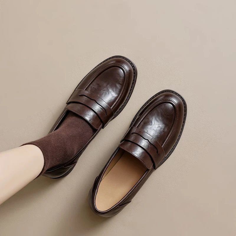 2026 Spring Women Loafers British Preppy Style Chunky Heel Slip On Shallow Mouth Single Shoes Office Commute
2026 Spring Women Loafers British Preppy Style Chunky Heel Slip On Shallow Mouth Single Shoes Office Commute