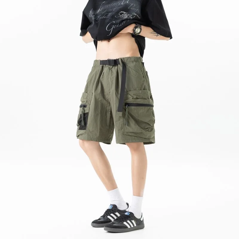 Summer New Fashion Trendy Ice Silk Breathable Multi-pocket Cargo Shorts Men's Casual Loose Sports High Quality Plus Size Shorts
Summer New Fashion Trendy Ice Silk Breathable Multi-pocket Cargo Shorts Men's Casual Loose Sports High Quality Plus Size Shorts