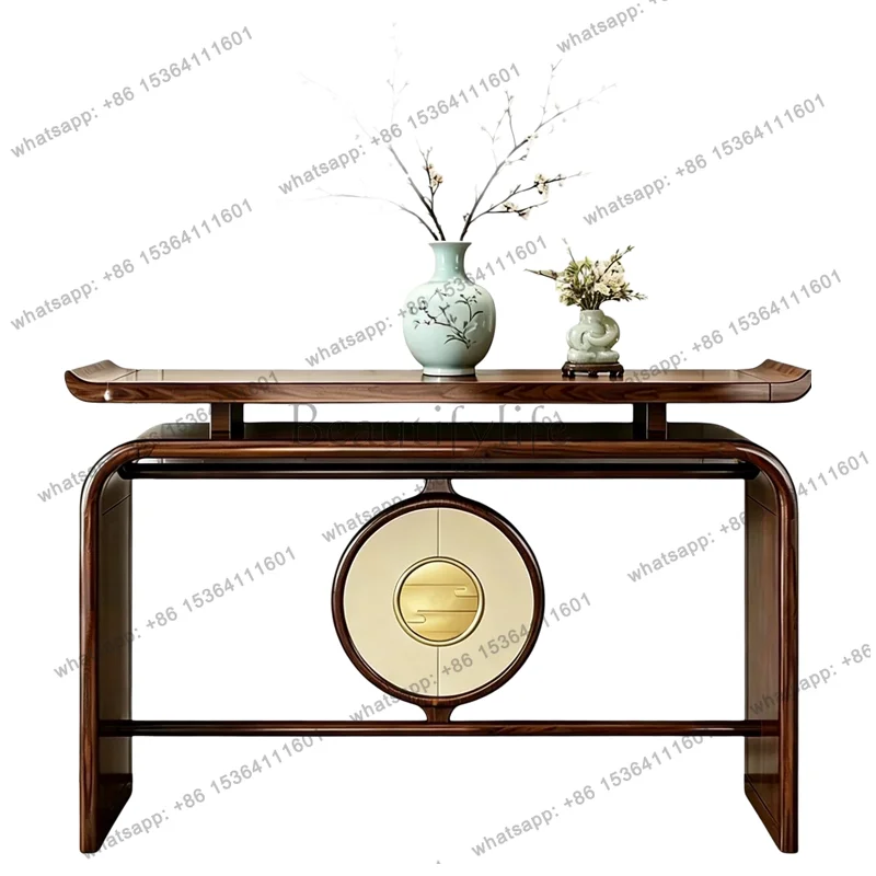 Solid wood porch table shelf entry door against the wall strip case small apartment log porch table
Solid wood porch table shelf entry door against the wall strip case small apartment log porch table
