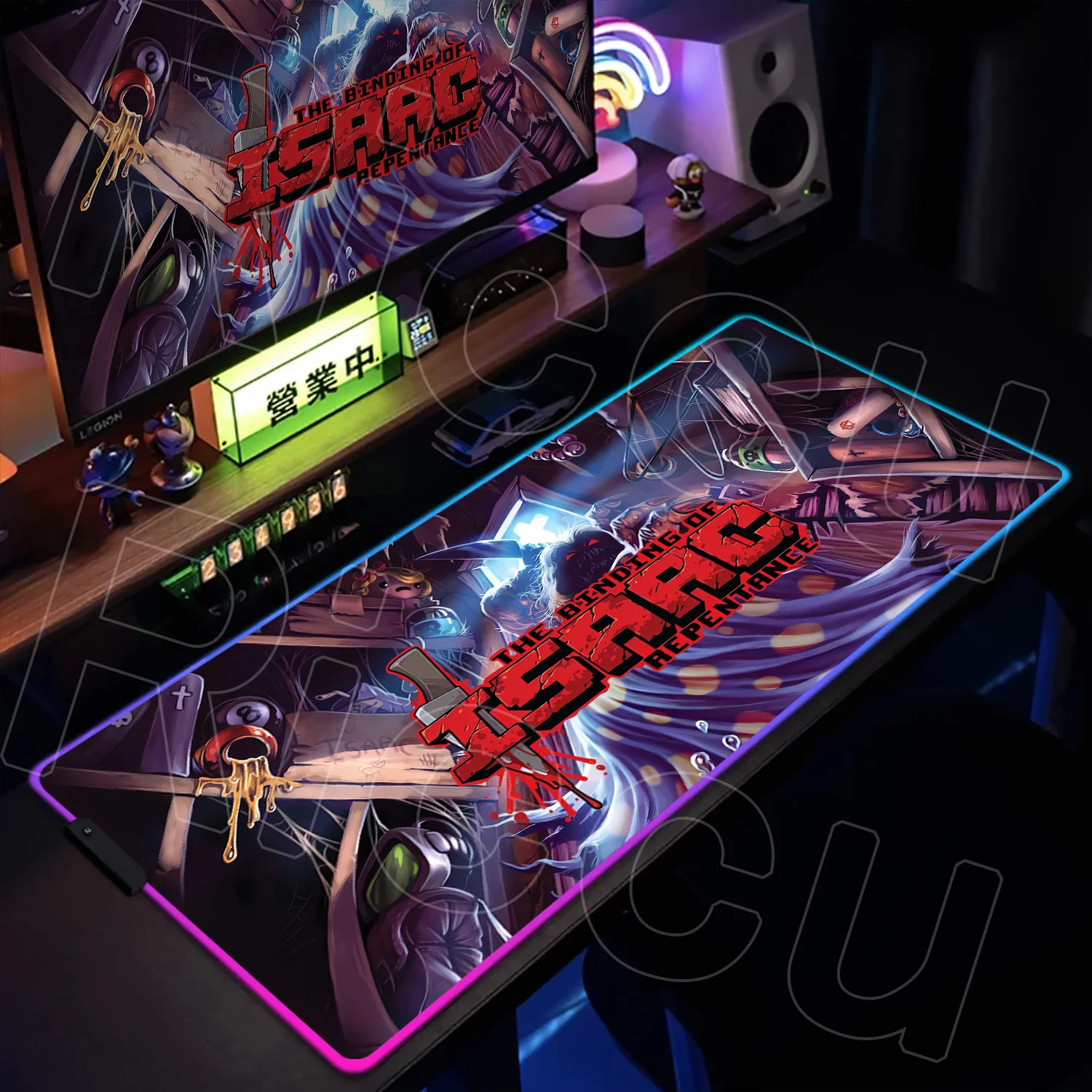 Anime The Binding Of Isaac RGB Backlight Mousepad Pc Cabinet Mausepad LED Colorful Lumines Game Keyboard Laptop Non-slip Deskmat
Anime The Binding Of Isaac RGB Backlight Mousepad Pc Cabinet Mausepad LED Colorful Lumines Game Keyboard Laptop Non-slip Deskmat