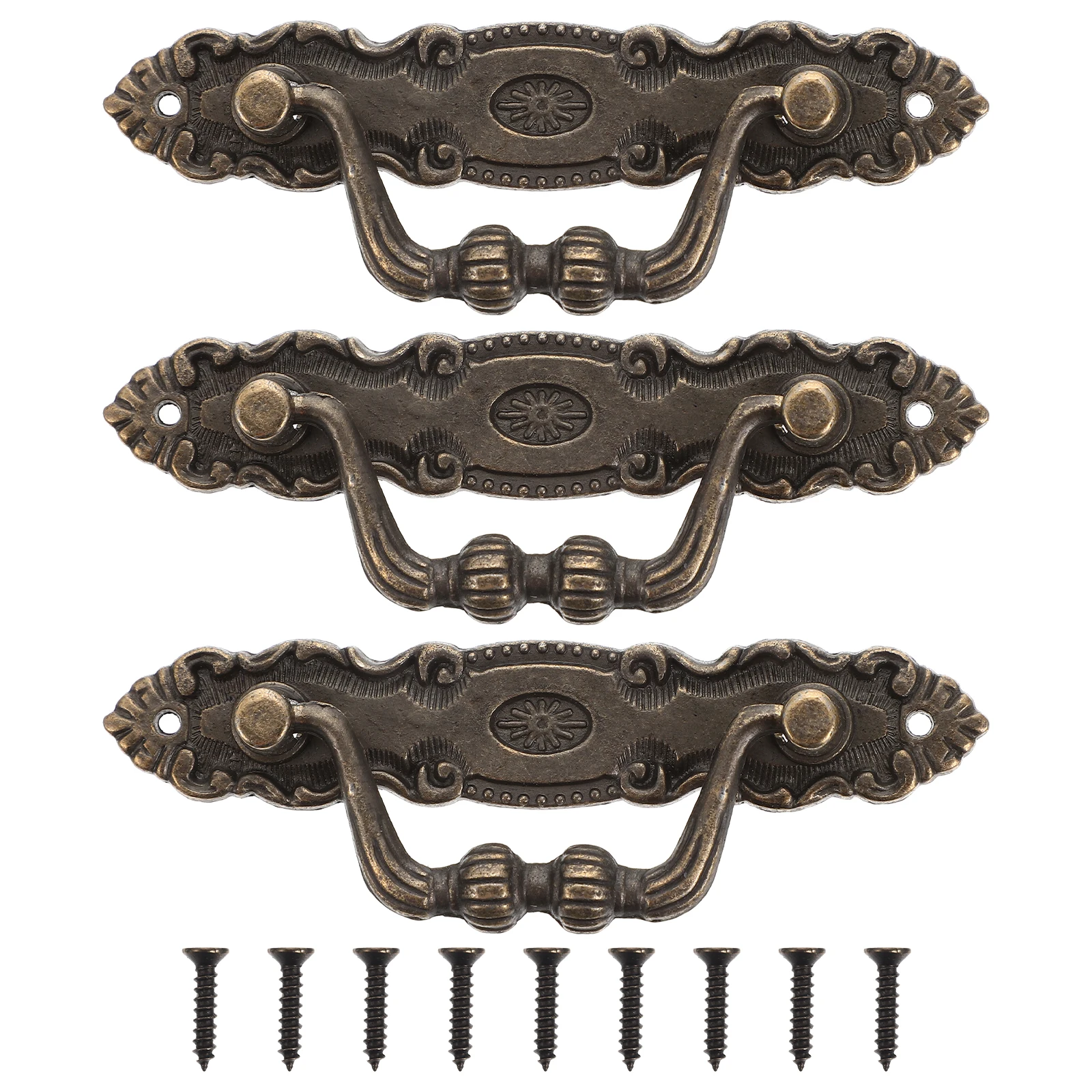 3set Cabinet Handle Drawer Knobs Zinc Alloy Pull Ring Unique Decorative Hardware Vintage Style Door Handles
3set Cabinet Handle Drawer Knobs Zinc Alloy Pull Ring Unique Decorative Hardware Vintage Style Door Handles
