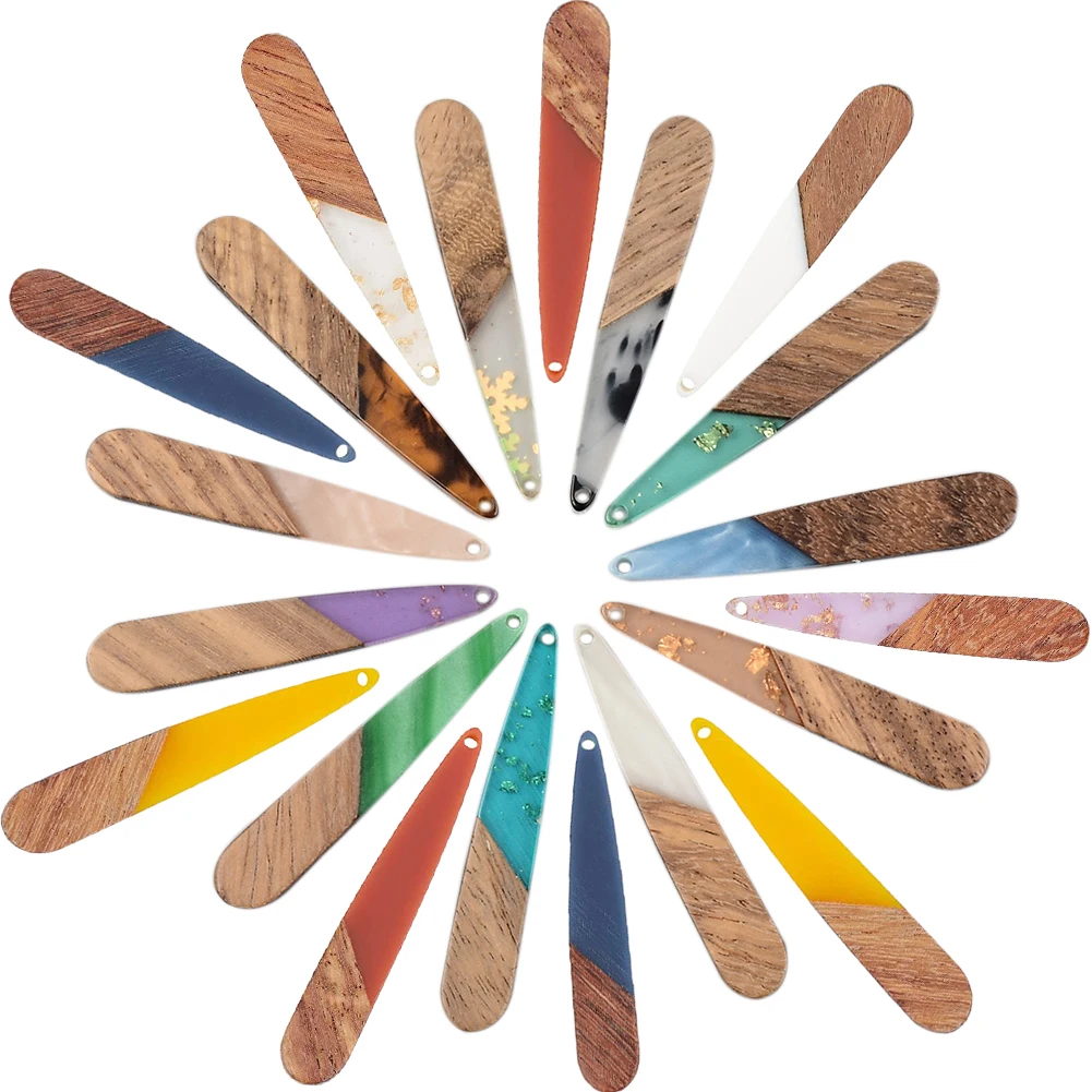 2-5Pcs Resin Wood Earring Charms Pieces Colorful Wooden Teardrop Pendants for Jewelry Making Charms Earrings Accessory Component
2-5Pcs Resin Wood Earring Charms Pieces Colorful Wooden Teardrop Pendants for Jewelry Making Charms Earrings Accessory Component