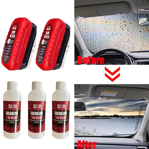 Removedor de película de aceite de vidrio para coche, tablero de limpieza de vidrio, revestimiento de vidrio hidrofóbico para parabrisas, herramienta de detalles de ventanas transparentes