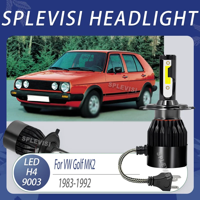 High Output LED Headlight Wider Coverage than Standard Halogen For VW Golf MK2 1983 1984 1985 1986 1987 1988 1989 1990 1991 1992
High Output LED Headlight Wider Coverage than Standard Halogen For VW Golf MK2 1983 1984 1985 1986 1987 1988 1989 1990 1991 1992