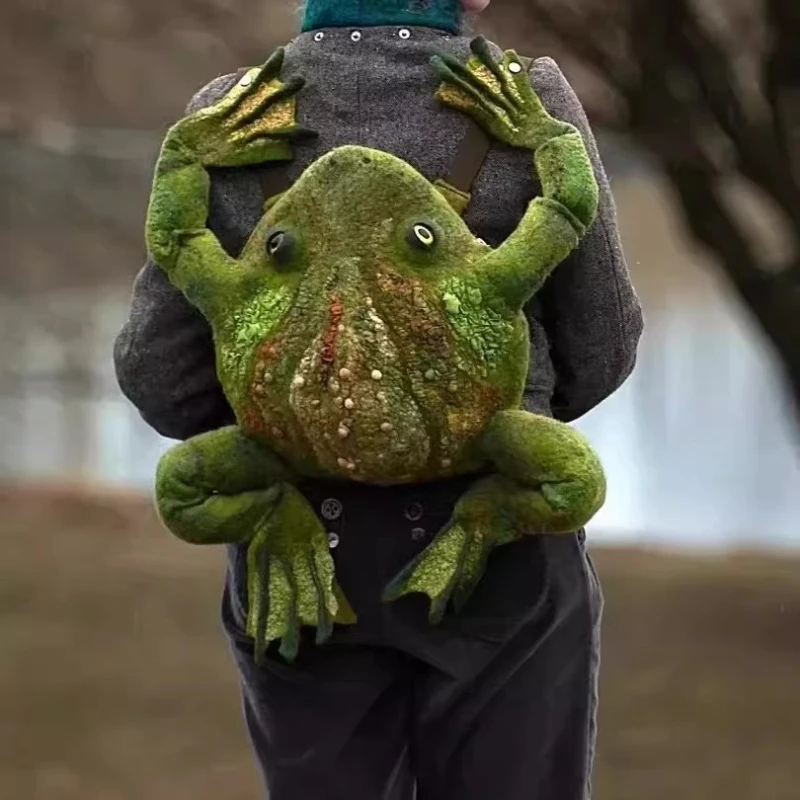 Backpack Simple and large-capacity funny frog backpack
Backpack Simple and large-capacity funny frog backpack