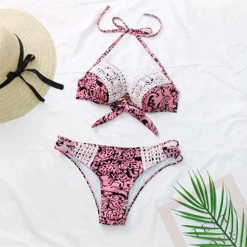 Sexy Lace Push Up Swimwear Thong Bikini 2024 Women Two Pieces Swimsuit Swimming Bathing Suit Brazilian Bikinis Set Mujer Biquini
Sexy Lace Push Up Swimwear Thong Bikini 2024 Women Two Pieces Swimsuit Swimming Bathing Suit Brazilian Bikinis Set Mujer Biquini