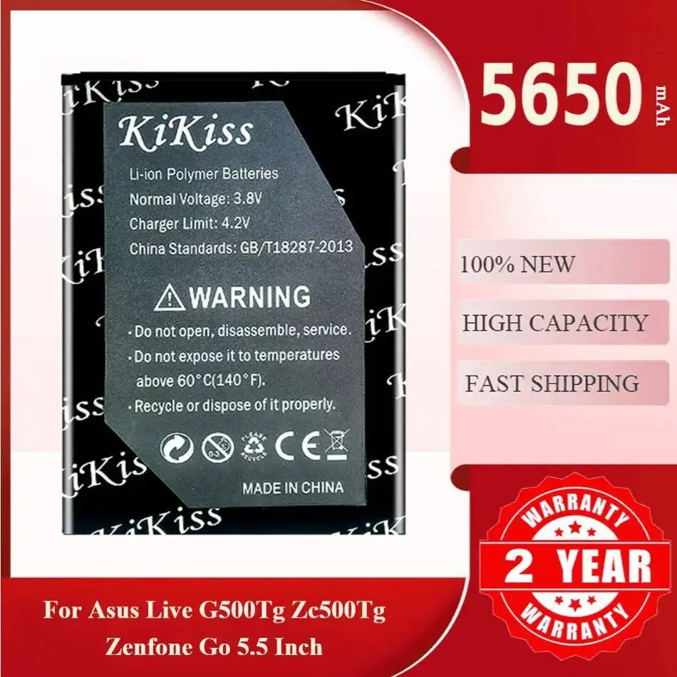 5650Mah Kikiss Battery C11P1506 For Asus Live G500TG Zenfone Go 5.5 ZC500TG Z00VD
5650Mah Kikiss Battery C11P1506 For Asus Live G500TG Zenfone Go 5.5 ZC500TG Z00VD