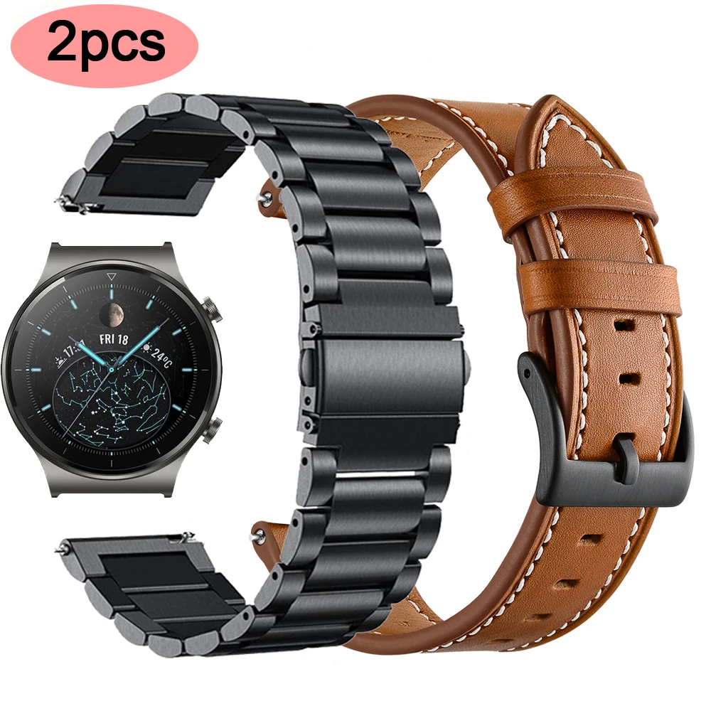 Ремешок из нержавеющей стали для Huawei Watch GT2 Pro/2E, кожаный браслет для часов GT 2 42 мм/GT3 Pro 46 мм Honor Magic 2, 2 шт.
Ремешок из нержавеющей стали для Huawei Watch GT2 Pro/2E, кожаный браслет для часов GT 2 42 мм/GT3 Pro 46 мм Honor Magic 2, 2 шт.