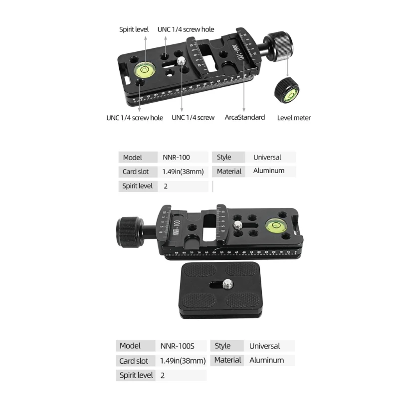 Aluminium Alloy Camera Clamp Long Board Clip Universal Quick Release Plate NNR100/NNR100S Optional Clamp Mount
Aluminium Alloy Camera Clamp Long Board Clip Universal Quick Release Plate NNR100/NNR100S Optional Clamp Mount
