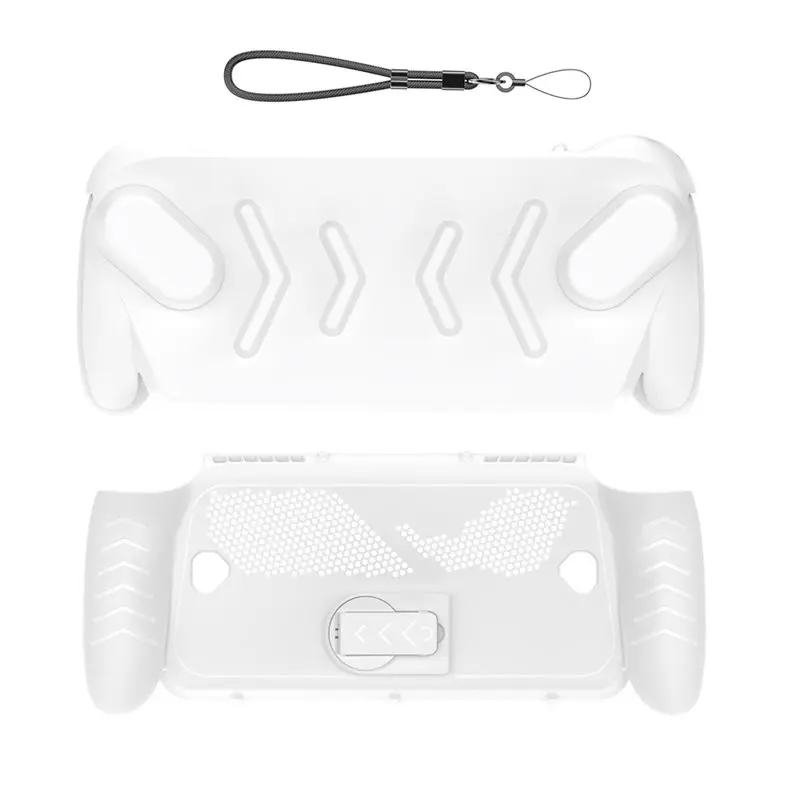 TPU Case With Detachable Front Shell For Asus ROG Ally X Full Protective Case Cover Frosted Handheld White