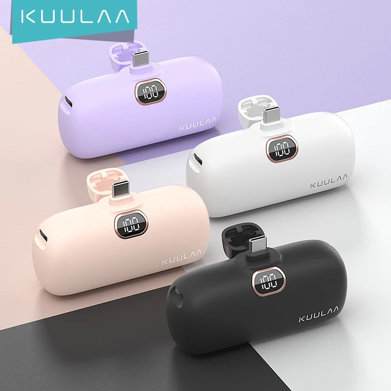 KUULAA Mini Power Bank 5000mAh PowerBank QC PD carga rapida For iPhone 16 15 14 13 Batterie Externe Portable Charger For xiaomi
KUULAA Mini Power Bank 5000mAh PowerBank QC PD carga rapida For iPhone 16 15 14 13 Batterie Externe Portable Charger For xiaomi