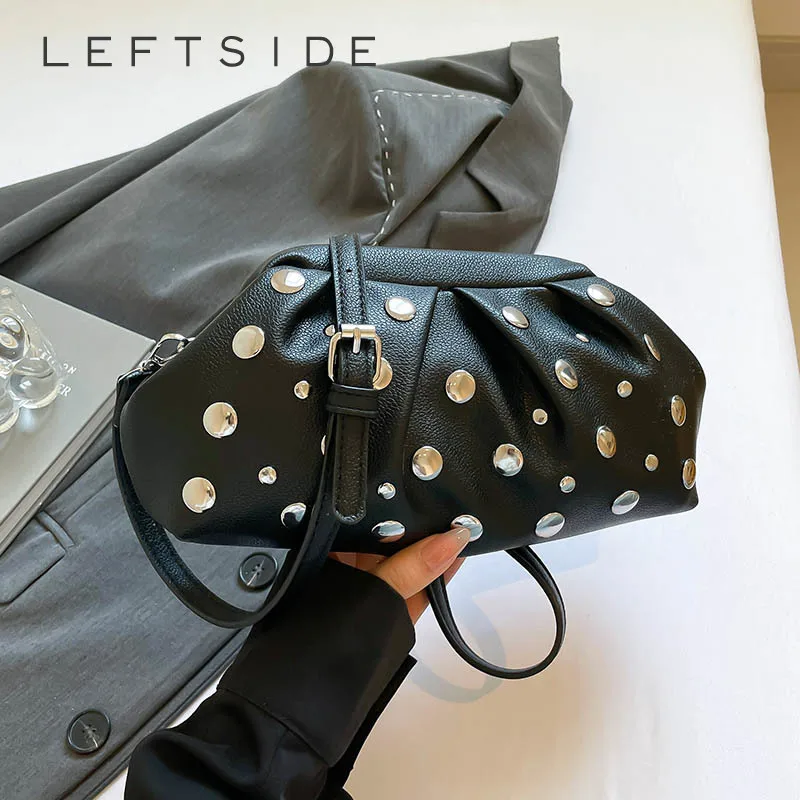 LEFTSIDE Rivets Design PU Leather Shoulder Bag for Women 2025 Winter Luxury Lady Designer Crossbody Bags Handbags and Purses
LEFTSIDE Rivets Design PU Leather Shoulder Bag for Women 2025 Winter Luxury Lady Designer Crossbody Bags Handbags and Purses
