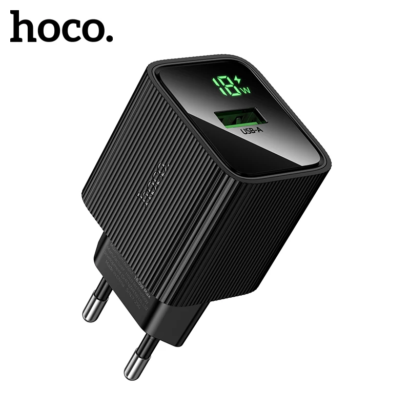 HOCO EU Plug 18W USB A LED Digital Display Wall Travel Charger For Samsung A51 A71 QC3.0 Phone Charger Adapter For Xiaomi Huawei
HOCO EU Plug 18W USB A LED Digital Display Wall Travel Charger For Samsung A51 A71 QC3.0 Phone Charger Adapter For Xiaomi Huawei