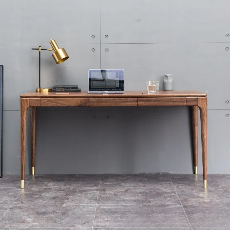 Black walnut desk, solid wood table, dining table for household use 4-8 people, suitable for factory direct sales
Black walnut desk, solid wood table, dining table for household use 4-8 people, suitable for factory direct sales