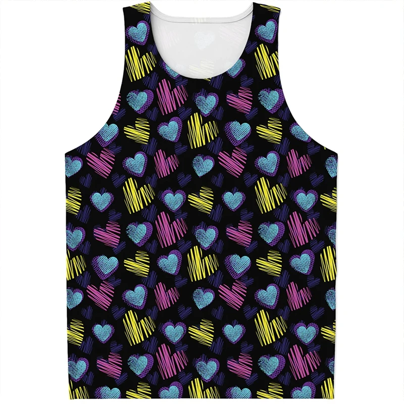 Heart 3D Printing Tank Top Men's Summer Vests Harajuku Casual Sleeveless T Shirts Hip Hop Streetwear Oversized Tops Singlet 6XL
Heart 3D Printing Tank Top Men's Summer Vests Harajuku Casual Sleeveless T Shirts Hip Hop Streetwear Oversized Tops Singlet 6XL