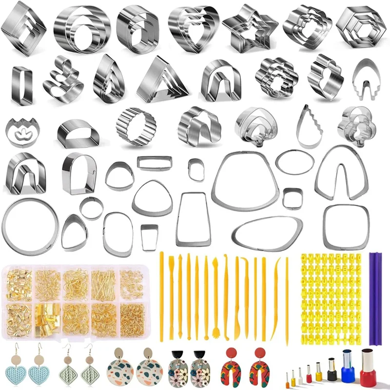 НОВЫЙ резак для полимерной глины для изготовления сережек, набор инструментов для полимерной глины для самостоятельного изготовления аксессуаров для резки сережек из глины
НОВЫЙ резак для полимерной глины для изготовления сережек, набор инструментов для полимерной глины для самостоятельного изготовления аксессуаров для резки сережек из глины