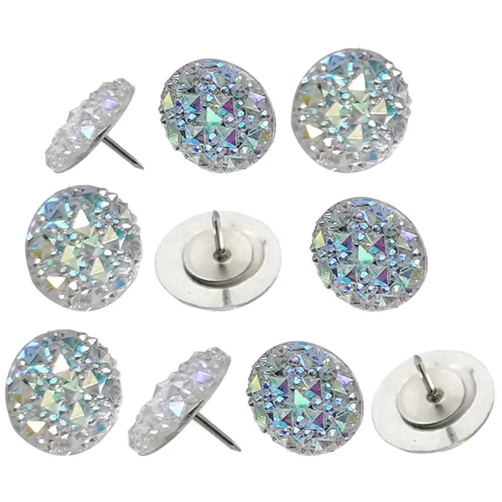 10 Pcs Rhinestone Thumbtacks Shiny Resin Metal Office Desk Accessories Classroom Photo Wall Decor Multi
10 Pcs Rhinestone Thumbtacks Shiny Resin Metal Office Desk Accessories Classroom Photo Wall Decor Multi