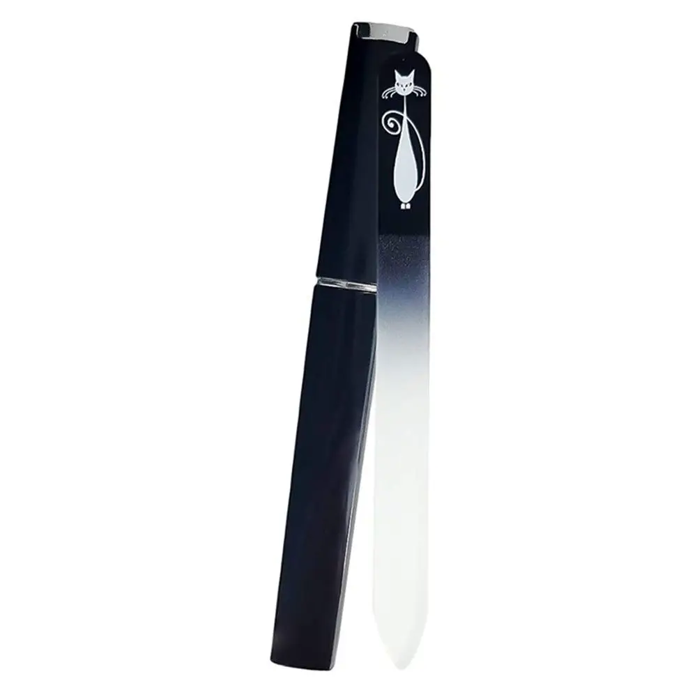 Black White Beauty Tools Cat Pattern Float Glass Manicure Device Nail File With Case Nail Tools Nail Art Buffer Files
Black White Beauty Tools Cat Pattern Float Glass Manicure Device Nail File With Case Nail Tools Nail Art Buffer Files