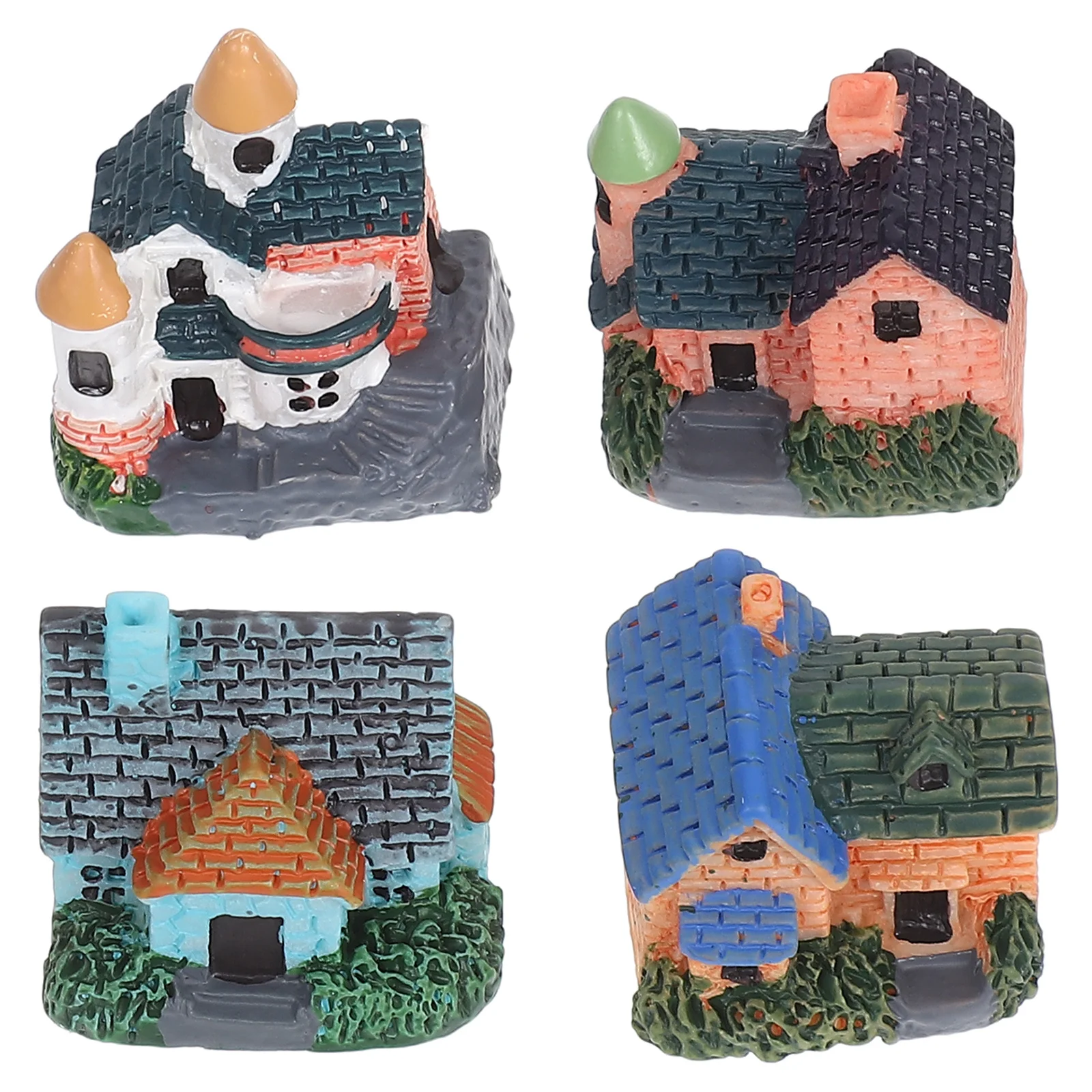 4pcs Micro Landscape : European Style Resin Miniature House For Fairy Garden Desk Bookshelf Ornament Miniature Town
4pcs Micro Landscape : European Style Resin Miniature House For Fairy Garden Desk Bookshelf Ornament Miniature Town