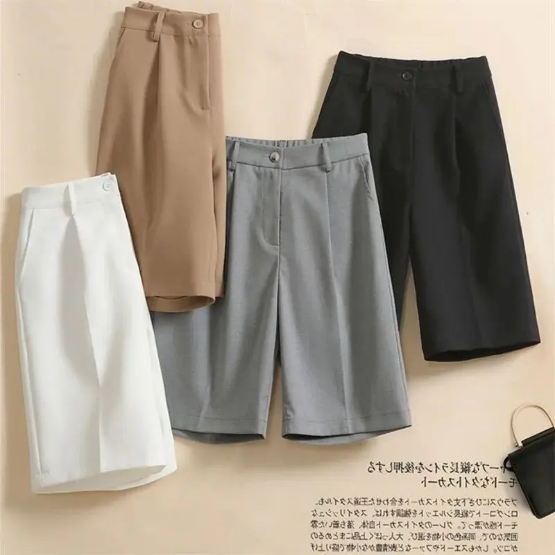 High Waist White Suit orts for Women with Button kets Straight S Casual Pants Women's Premium Faion by ein
High Waist White Suit orts for Women with Button kets Straight S Casual Pants Women's Premium Faion by ein