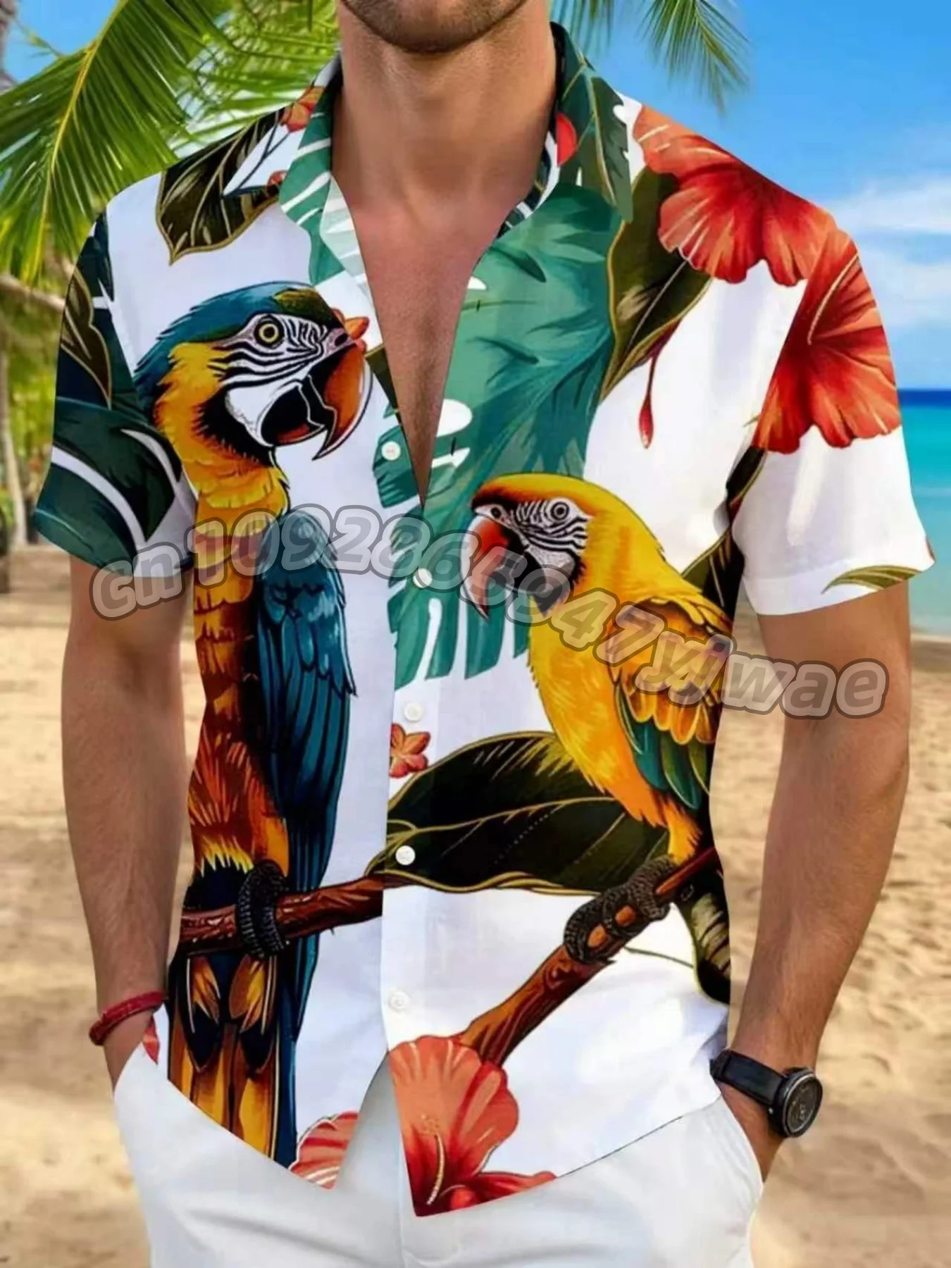 2026 Mens women Casual 3D parrot Hawaiian Short Sleeve Lapel Shirt Tops Men's Casual Hawaii Shirts For Summer Daily Wear Shirts
2026 Mens women Casual 3D parrot Hawaiian Short Sleeve Lapel Shirt Tops Men's Casual Hawaii Shirts For Summer Daily Wear Shirts