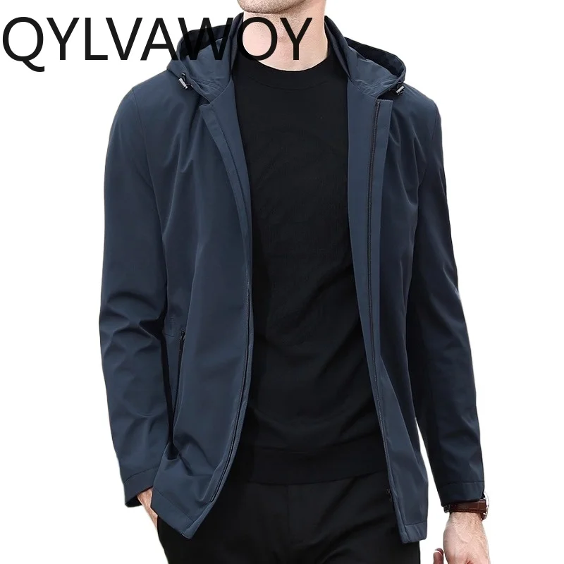 QYLVAWOY 100% Polyester Winter Autumn Men's Hooded Down Jacket Dad's Jacket Versatile Lightweight Winter Autumn Outerwear LJ2199
QYLVAWOY 100% Polyester Winter Autumn Men's Hooded Down Jacket Dad's Jacket Versatile Lightweight Winter Autumn Outerwear LJ2199