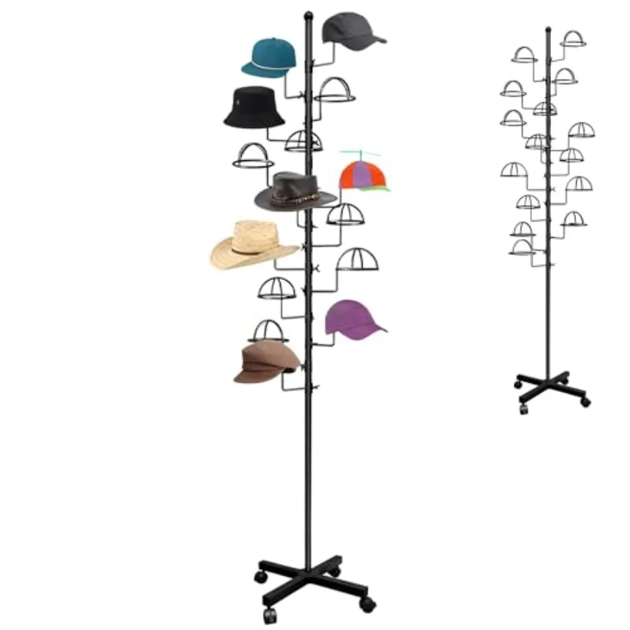 Hat Rack Stand 15 Hooks Hat Display Stand Metal Hat Display for Stores 15 Customisable Circular Hooks
Hat Rack Stand 15 Hooks Hat Display Stand Metal Hat Display for Stores 15 Customisable Circular Hooks