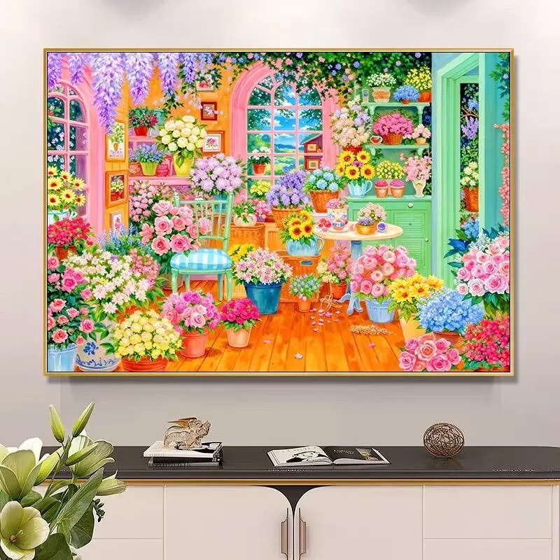9CT 14ct greenhouse Printed Kits Cross Stitch Embroidery DIY Needlework Set Crafts With Needles Threads 75 Colors
9CT 14ct greenhouse Printed Kits Cross Stitch Embroidery DIY Needlework Set Crafts With Needles Threads 75 Colors