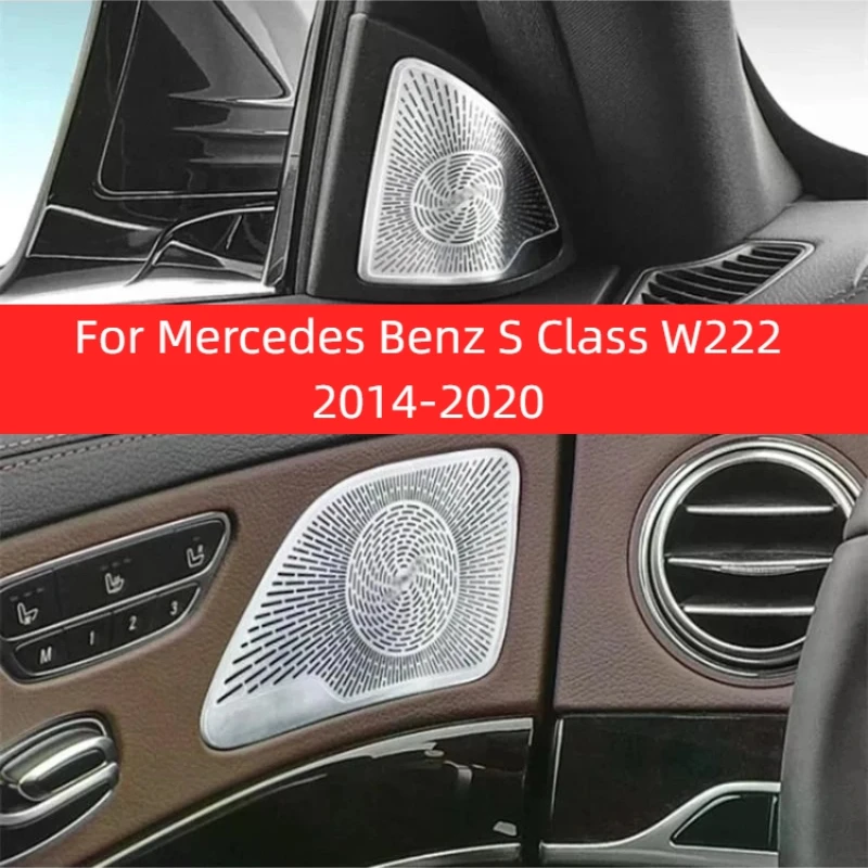 For Mercedes Benz S Class W222 2014-2020 Car Horn Cover Door Horn Protective Cover A-pillar tweeter Horn Cover Stainless Steel
For Mercedes Benz S Class W222 2014-2020 Car Horn Cover Door Horn Protective Cover A-pillar tweeter Horn Cover Stainless Steel