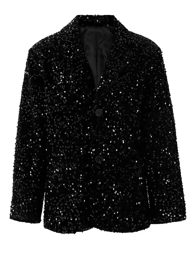 SuperAen Spring New Fashion Oversize Sequins Notched Diamonds Suit Long-sleeved Party Tailored Jacket Coat
SuperAen Spring New Fashion Oversize Sequins Notched Diamonds Suit Long-sleeved Party Tailored Jacket Coat