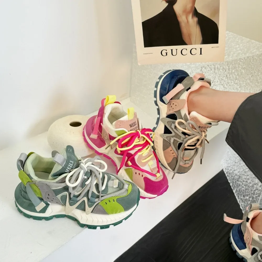 Новинка, Весенняя разноцветная спортивная обувь для взрослых, повседневная обувь унисекс, симпатичная сетчатая обувь на толстой подошве, Женская Осенняя Нескользящая спортивная обувь 2024
Новинка, Весенняя разноцветная спортивная обувь для взрослых, повседневная обувь унисекс, симпатичная сетчатая обувь на толстой подошве, Женская Осенняя Нескользящая спортивная обувь 2024