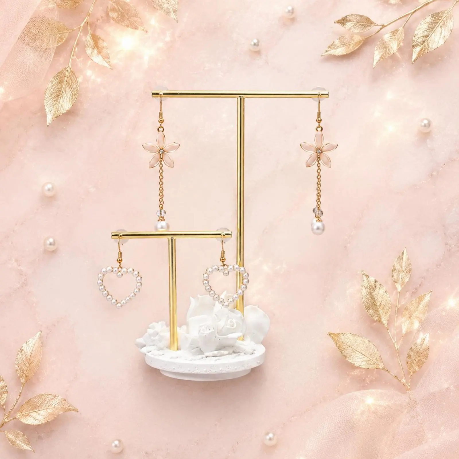 Jewelry Display Stand Decorative Tabletop Jewelry Stand Necklace Bracelet Organizer Vintage-Inspired Accessory Storage Elegant
Jewelry Display Stand Decorative Tabletop Jewelry Stand Necklace Bracelet Organizer Vintage-Inspired Accessory Storage Elegant
