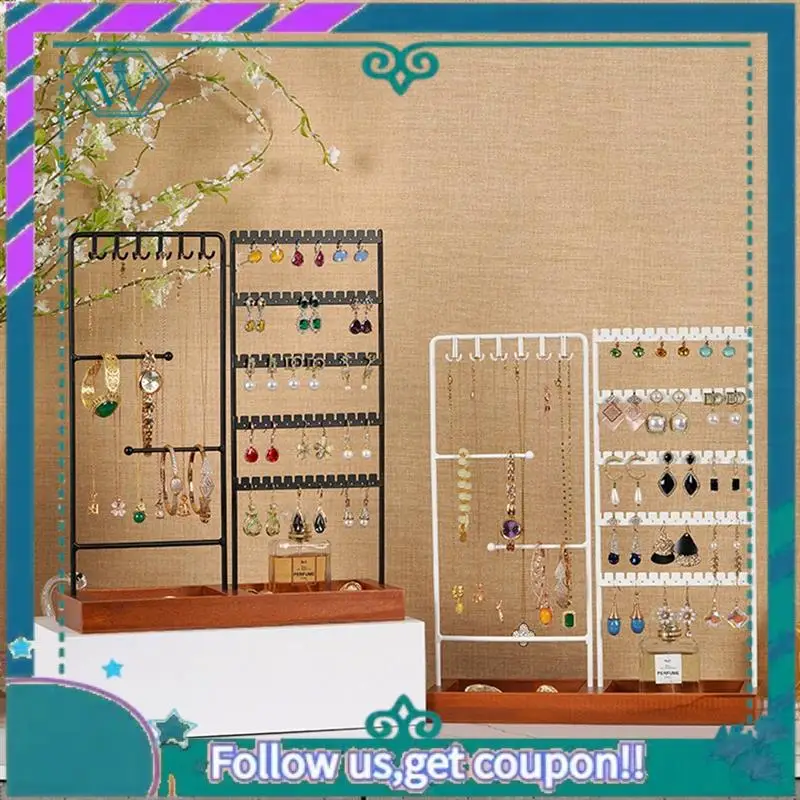 Premium Earrings Hanger Iron Stand 5 Tier Earrings Rack With Wooden Base For Earrings Necklaces Bracelets Rings
Premium Earrings Hanger Iron Stand 5 Tier Earrings Rack With Wooden Base For Earrings Necklaces Bracelets Rings