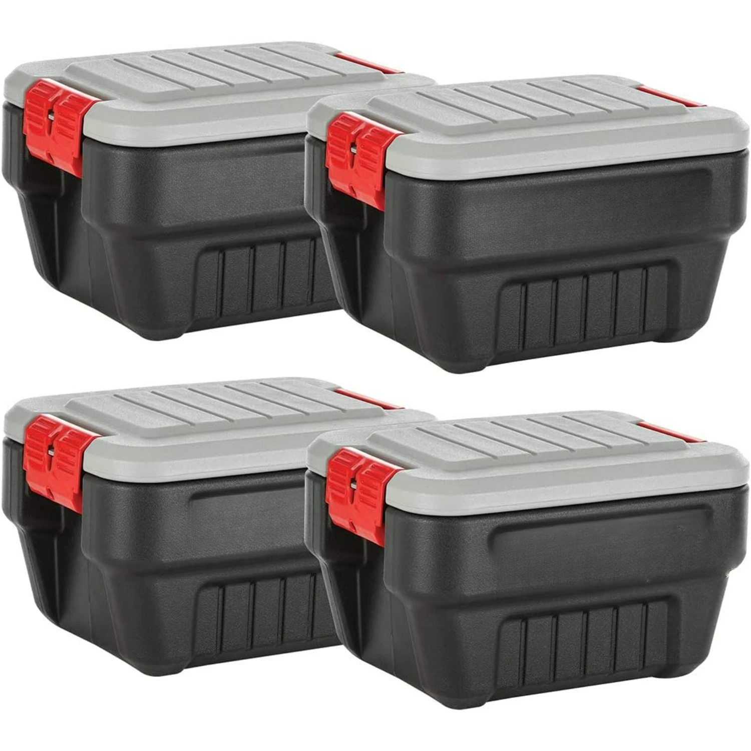 ActionPacker ®️ 8-галонный запираемый ящик для хранения, набор из 4 шт., для использования на открытом воздухе, промышленный, прочный, серый и черный
ActionPacker ®️ 8-галонный запираемый ящик для хранения, набор из 4 шт., для использования на открытом воздухе, промышленный, прочный, серый и черный