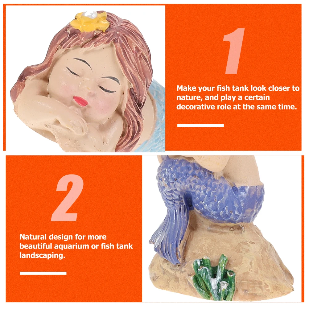 2Pcs Simulation Mermaid Decor Resin Craft Fish Tank Landscape Aquarium Ornament Aquarium Decoration Fish Tank Decoration
2Pcs Simulation Mermaid Decor Resin Craft Fish Tank Landscape Aquarium Ornament Aquarium Decoration Fish Tank Decoration