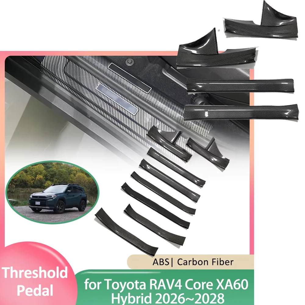 Накладки на пороги для Toyota RAV4 Core XA60 Hybrid 2026~2028 из АБС-пластика, защитные накладки на пороги, аксессуары
Накладки на пороги для Toyota RAV4 Core XA60 Hybrid 2026~2028 из АБС-пластика, защитные накладки на пороги, аксессуары